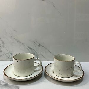 J&G Meakin Lifestyle Teacups And Saucers Set of 2